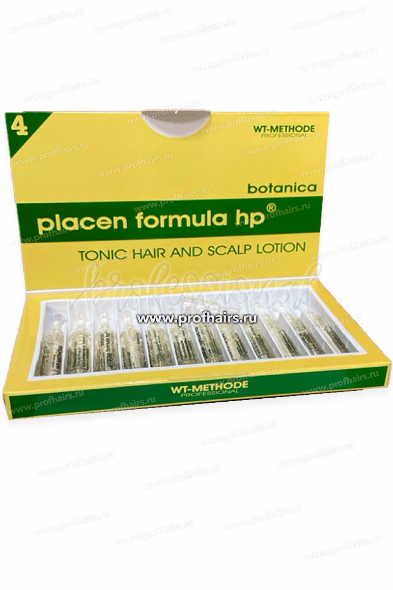 WT-Methode Placen Formula HP (4) Botanica  Ампулы против выпадения и для стимуляции роста волос