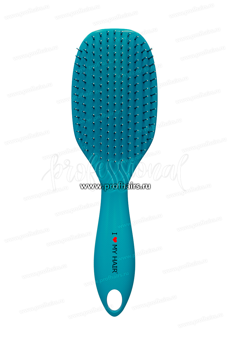 I LOVE MY HAIR Spider Classic 1502 Щетка для расчесывания волос Бирюзовая, глянцевая размер L