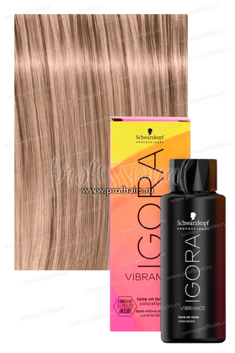 Schwarzkopf Igora Vibrance 10-91 Очень светлый блондин фиолетовый сандрэ Безаммиачный краситель тон-в-тон 60 мл.