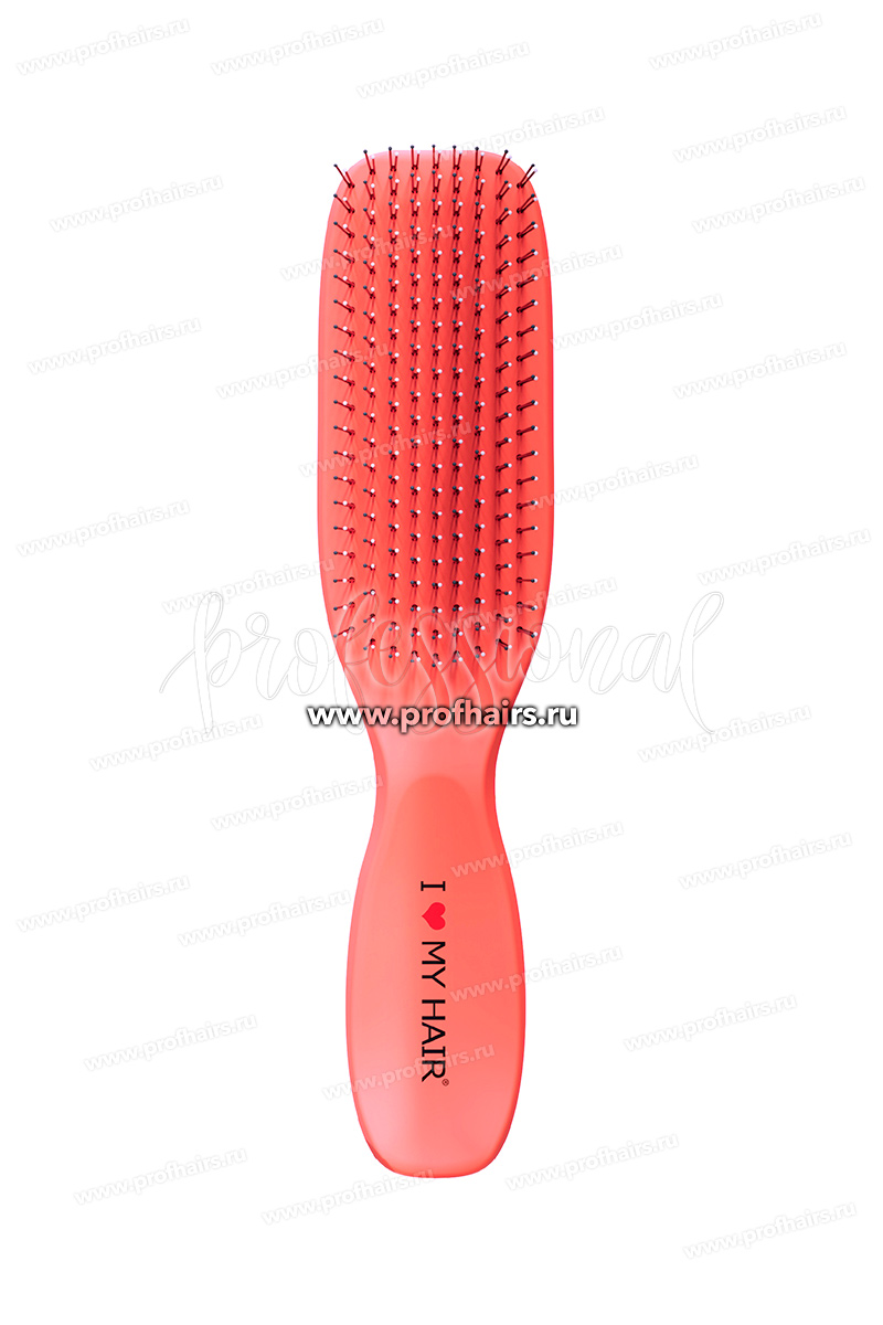 I LOVE MY HAIR Spider Classic Soft 1503S Щетка для расчесывания волос Коралловая матовая размер S