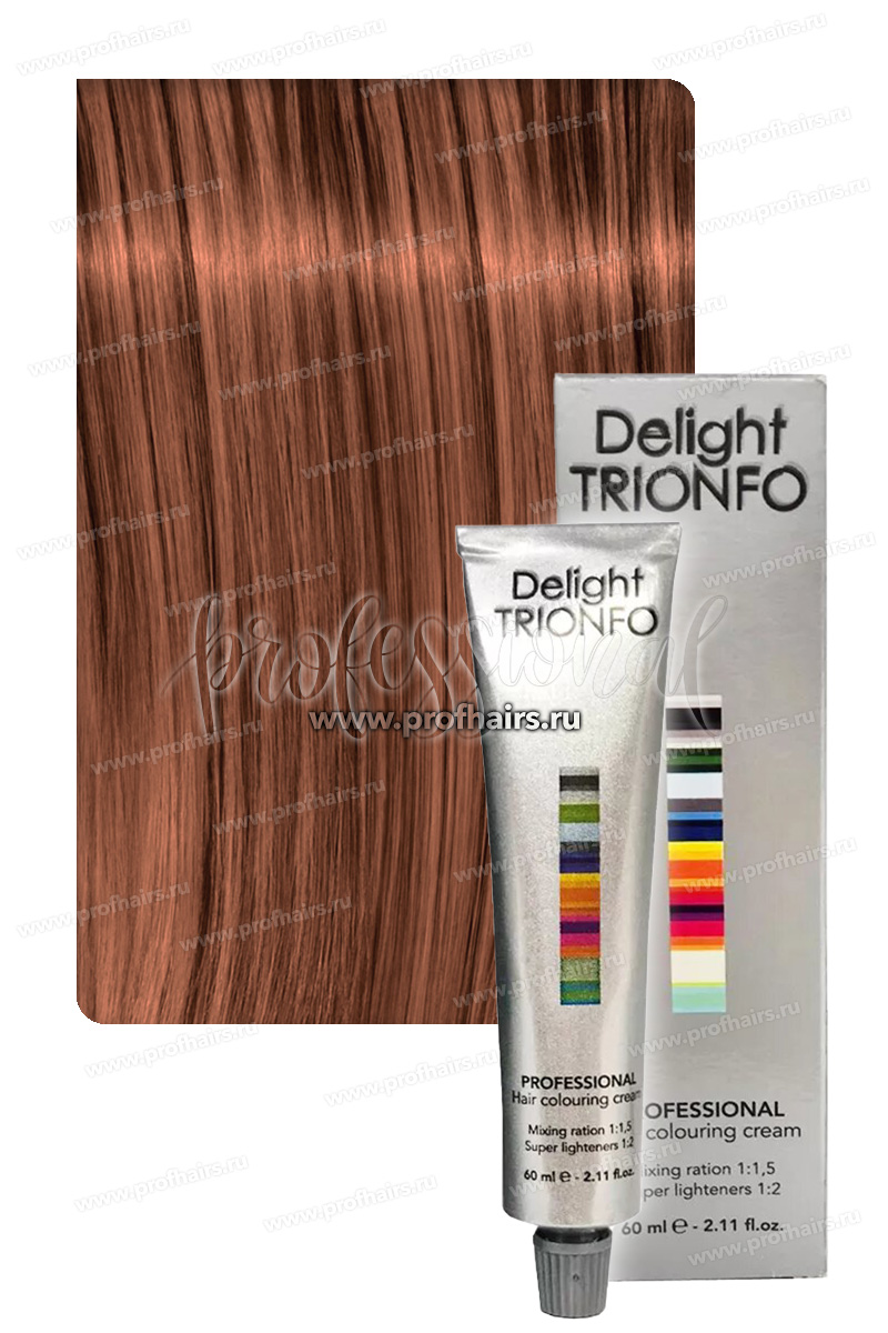 Constant Delight Trionfo Стойкая крем-краска для волос 7-75 Средне-русый медно-золотистый 60 мл.