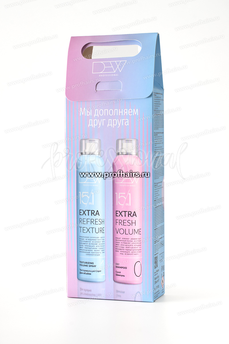 Dew Professional Набор: Текстурирующий спрей + Сухой шампунь для волос