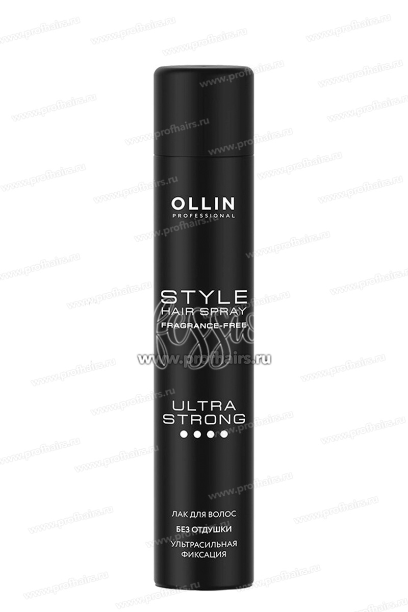 Ollin Style Лак ультрасильной фиксации без отдушки 400 мл.