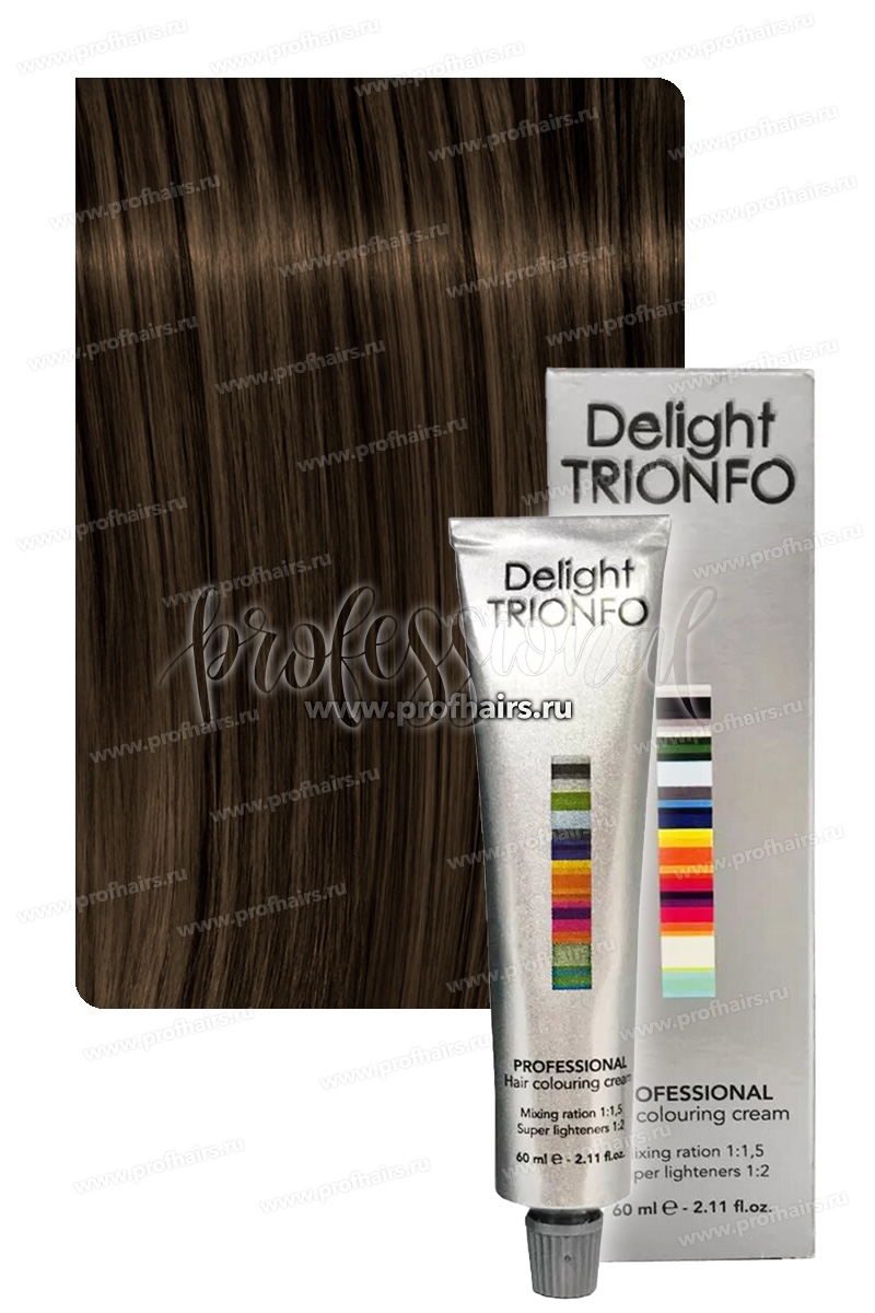Constant Delight Trionfo Стойкая крем-краска для волос 5-46 Светло-коричневый бежево-шоколадный 60 мл.