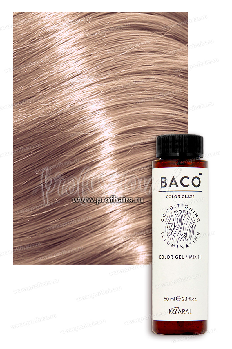 Kaaral Baco ColorGlaze Полуперманентный краситель с кислотным pH 10.12 Очень-очень светлый блондин пепельно-фиолетовый 60 мл.
