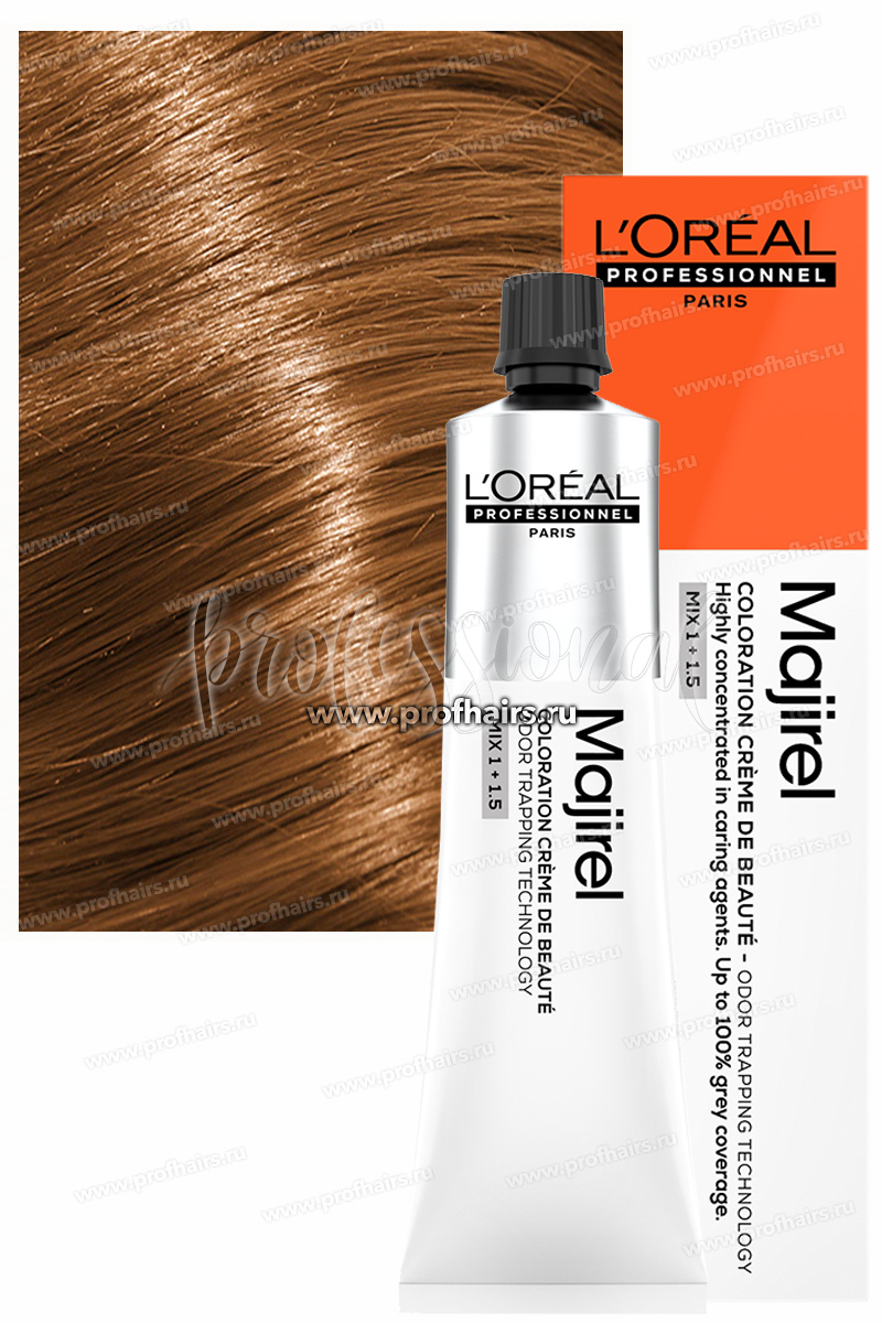 L'Oreal Majirel Мажирель 8.04 Светлый блондин натурально-медный 60 мл.