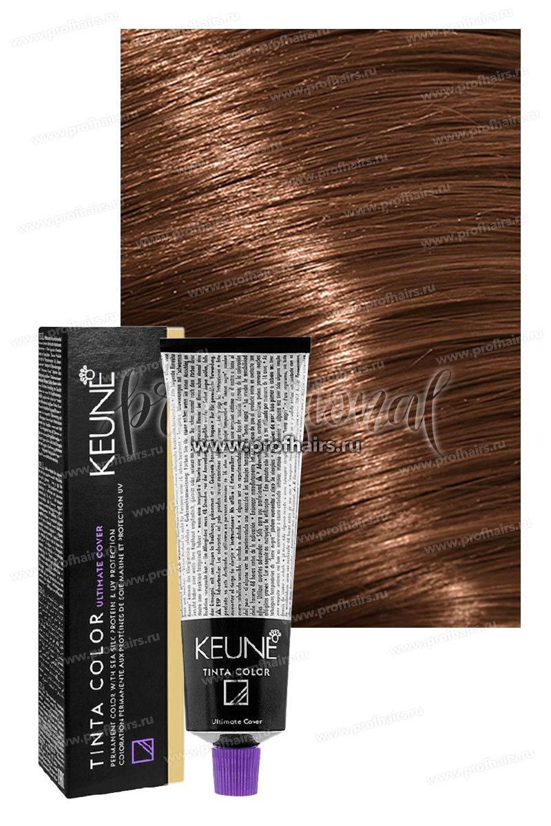 Keune Tinta color Ultimate Color Стойкая краска для волос 6.35 Темный блондин золотисто-махагоновый 60 мл.
