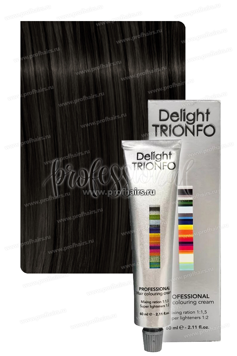 Constant Delight Trionfo Стойкая крем-краска для волос 3-0 Темно-коричневый натуральный 60 мл.