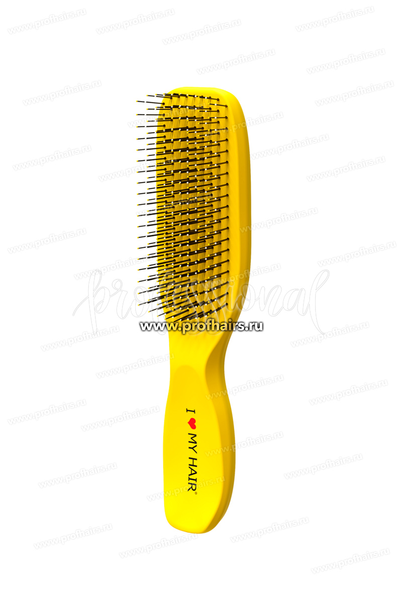 I LOVE MY HAIR Spider Classic Soft 1503S Щетка для расчесывания волос Желтая матовая размер S