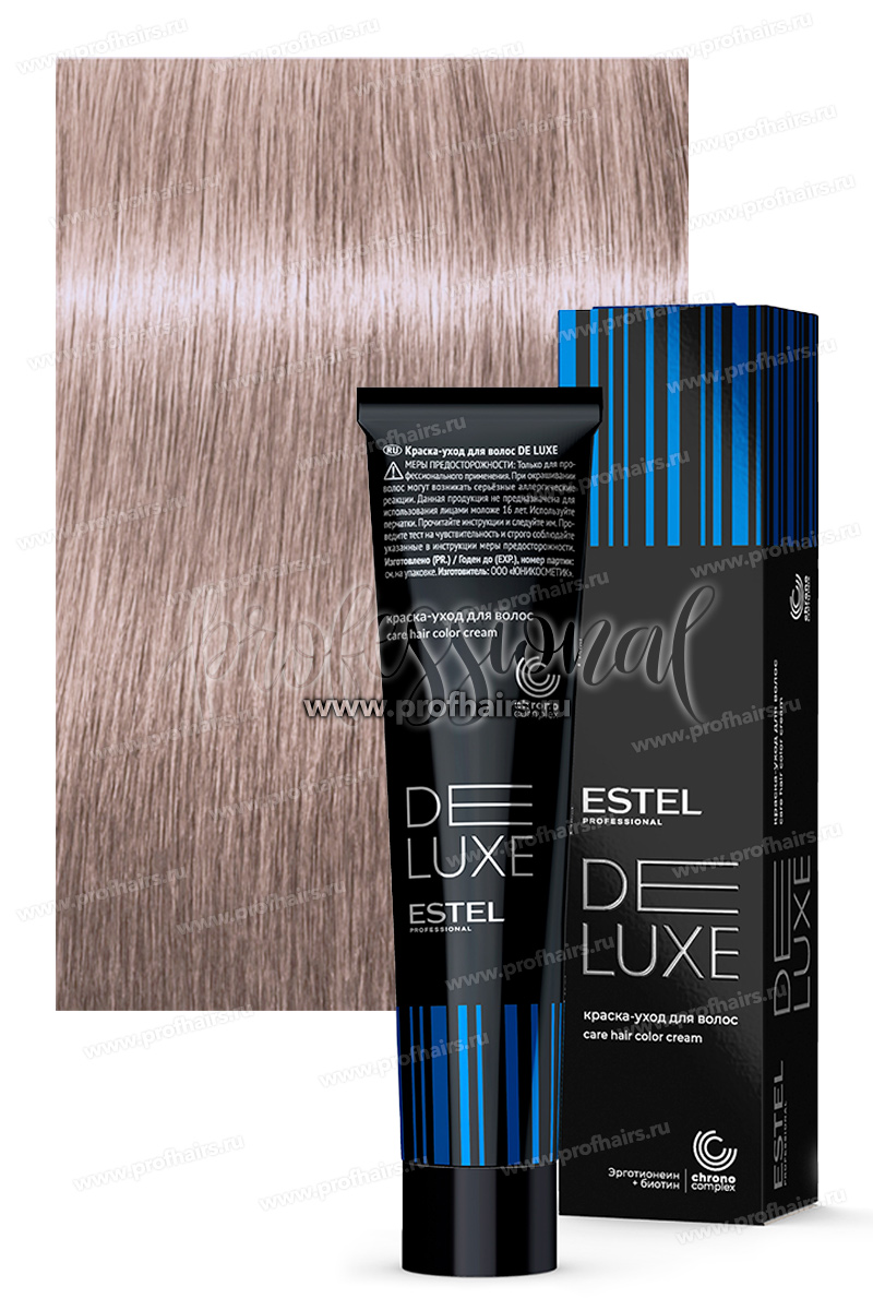 Estel DeLuxe 10/78 Светлый блондин коричнево-жемчужный Краска-уход 60 мл.