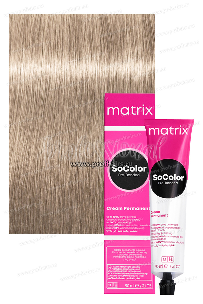 Matrix SoColor Pre-Bonded 11А/11.1 Ультра светлый блондин пепельный 90 мл.
