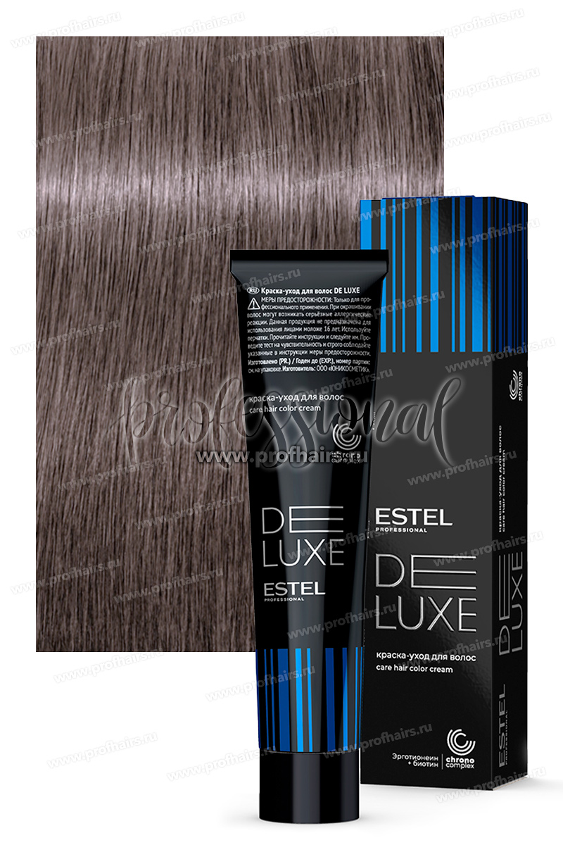 Estel DeLuxe 8/16 Светло русый пепельно-фиолетовый Краска-уход 60 мл.