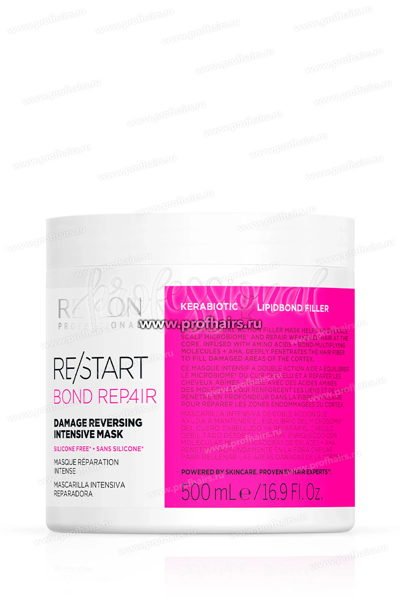 Revlon ReStart Bond Repair Damage Reversing Intensive Mask Липидная маска-бондинг для интенсивного восстановления волос по всей длине 500 мл.