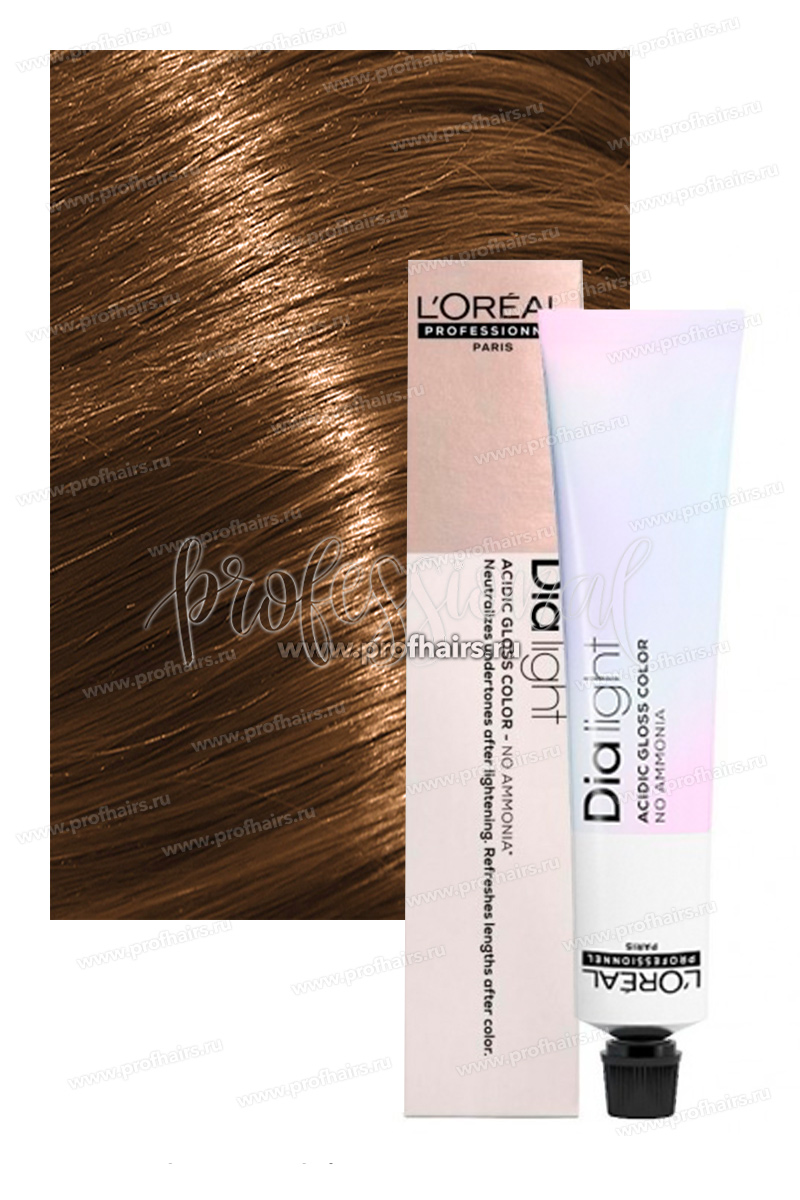 L'Oreal Dia Light 6.34 Темный блондин золотисто-медный 50 мл.