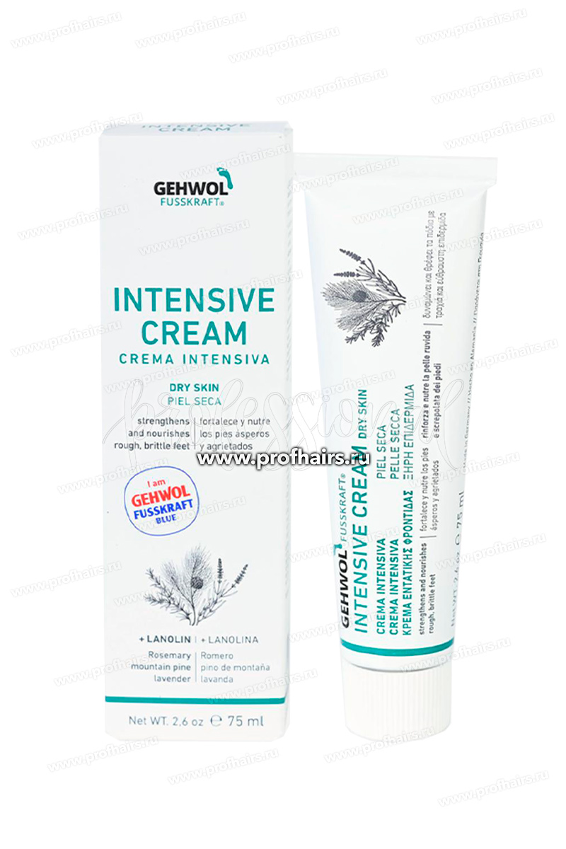 Gehwol Fusskraft Intesive cream Интесивный крем для сухой потрескавшейся кожи (Голубой бальзам) 75 мл.