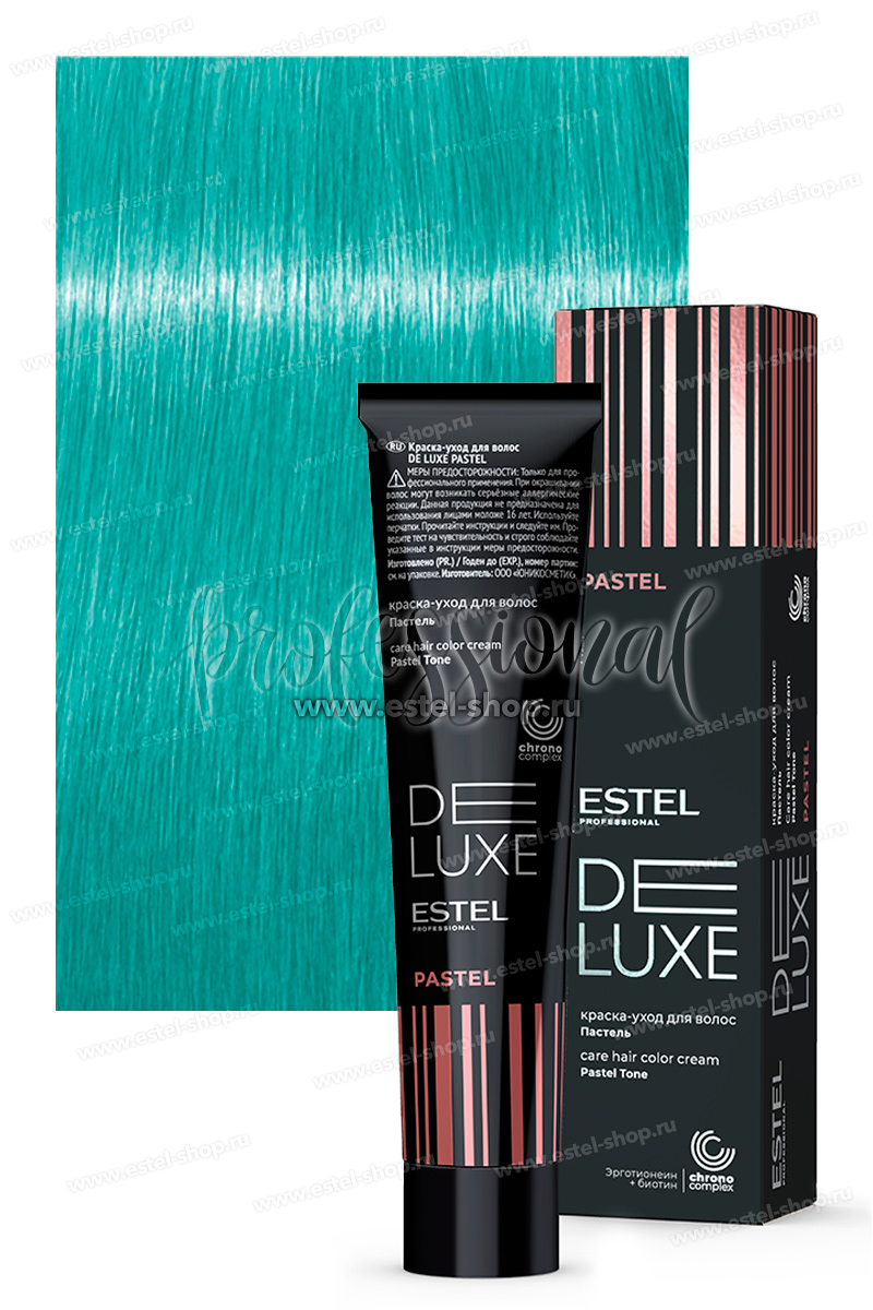 Estel DeLuxe Pastel Тон P/001 Бирюза 60 мл.