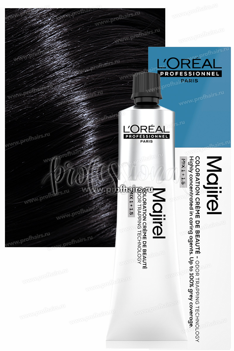 L'Oreal Majirel Краска для волос Мажирель 2.10 Брюнет интенсивно-пепельный 60 мл.