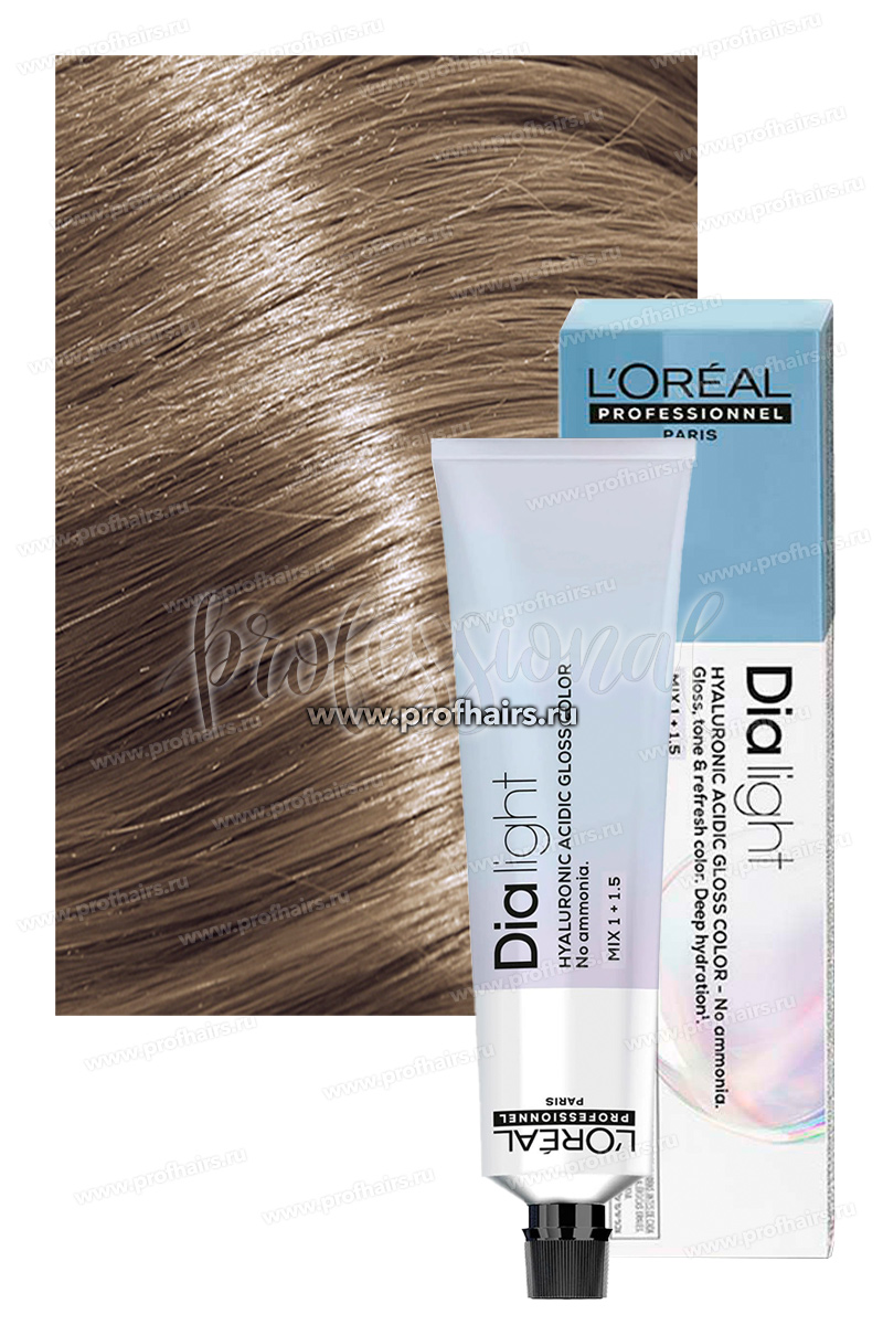 L'Oreal Dia Light Краска для волос 8.1 Светлый блондин пепельный 60 мл.