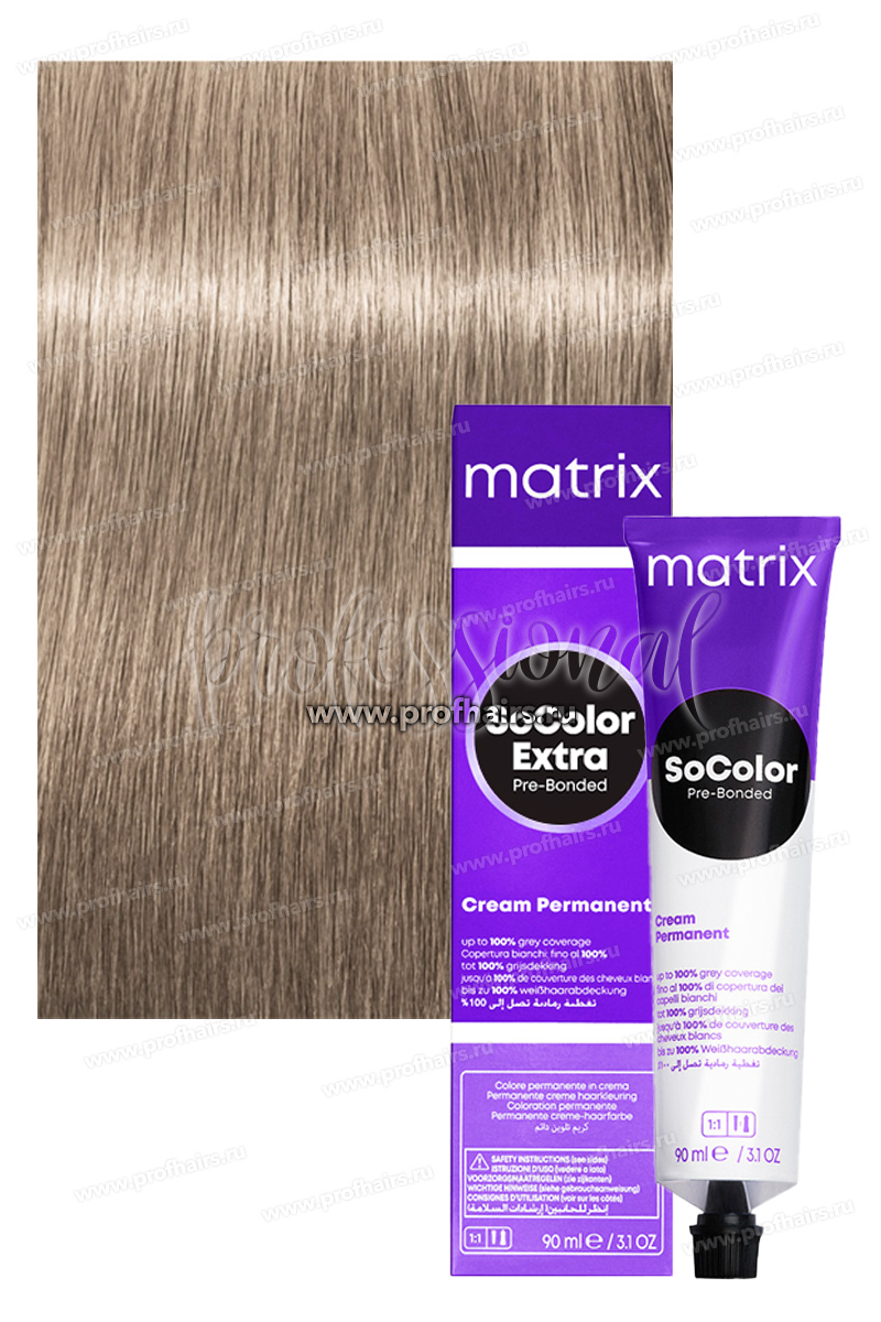 Matrix SoColor Pre-Bonded 510NA/10.01 Очень очень светлый блондин натуральный пепельный 90 мл.
