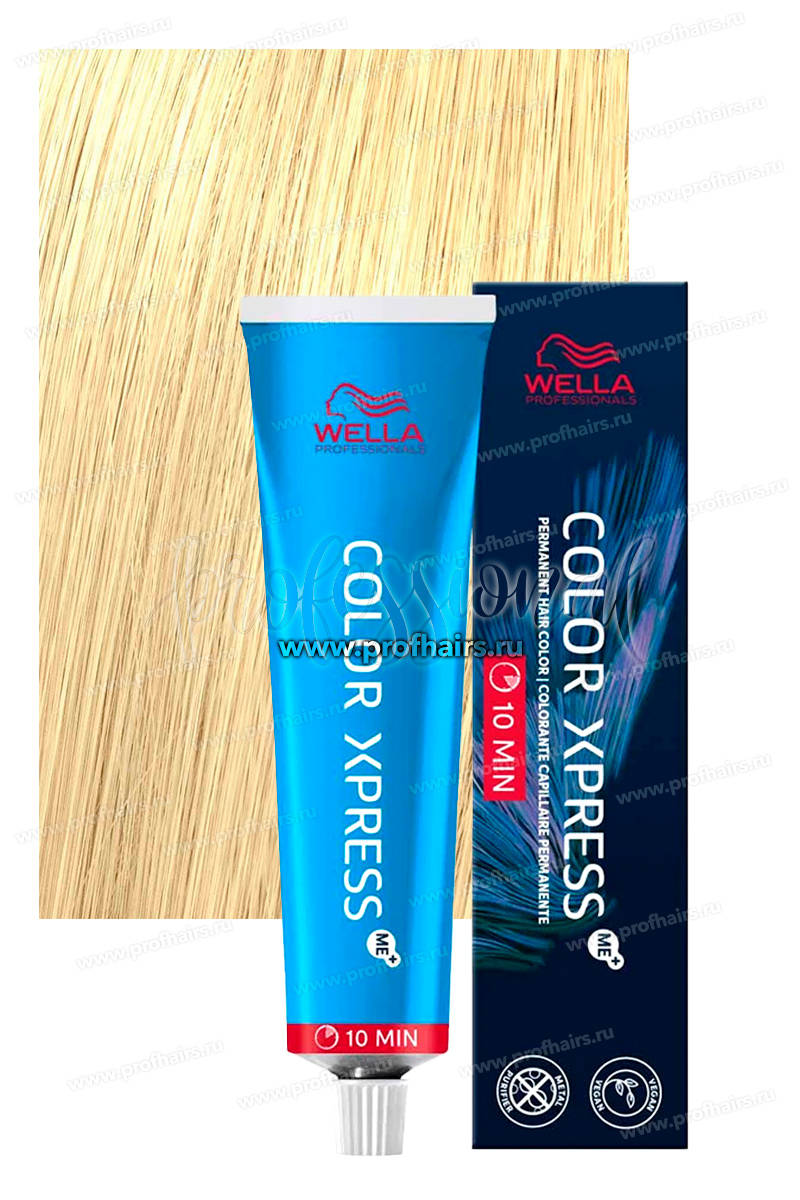 Wella Color Xpress Перманентная краска для волос 10/ Яркий блондин натуральный 60 мл.