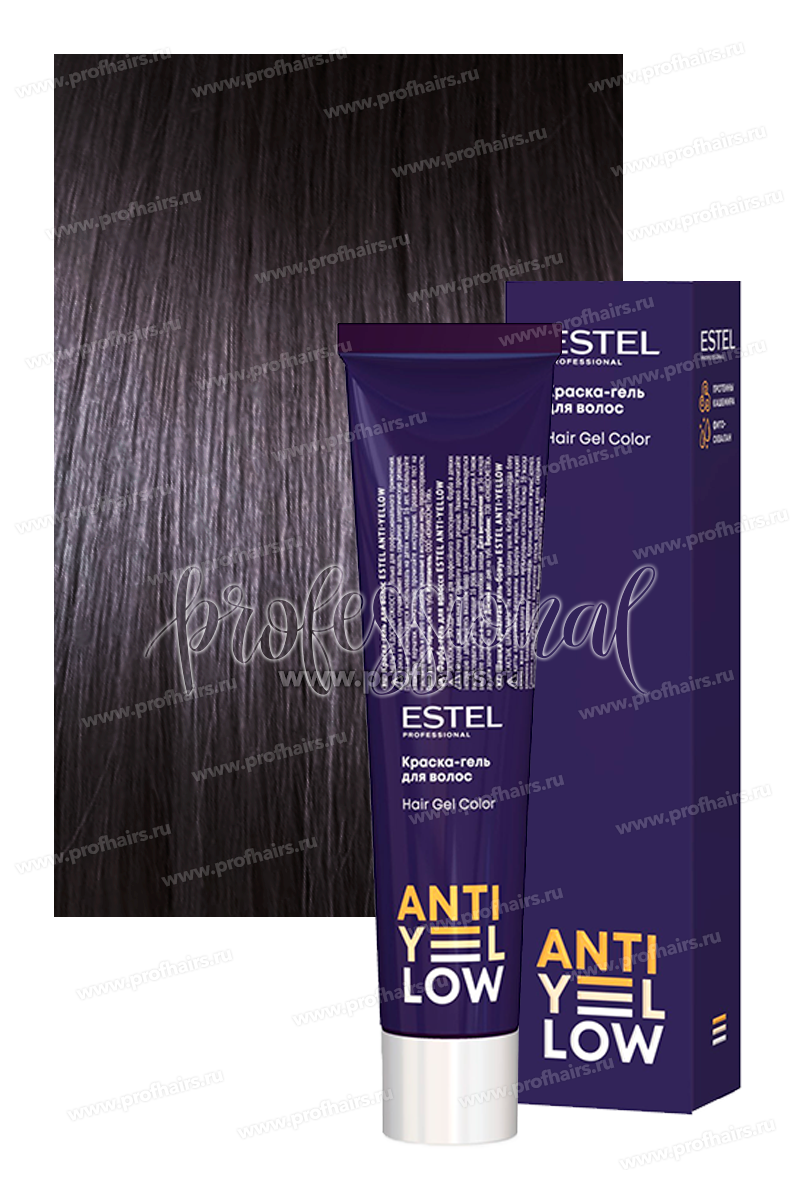 Крем-краска для волос estel professional anti-yellow effect