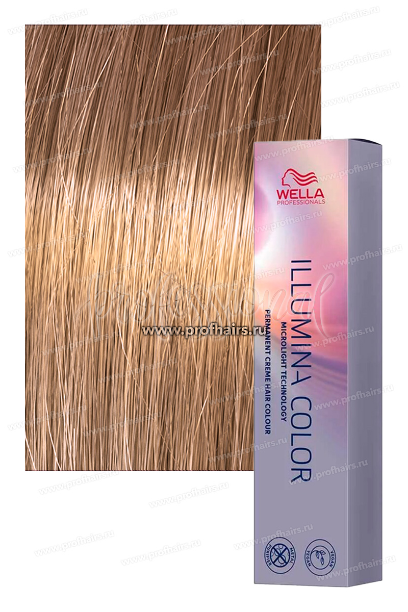 Wella Illumina Color # 8/36 Светлый блонд золотисто-фиолетовый Стойкая краска для волос 60 мл.