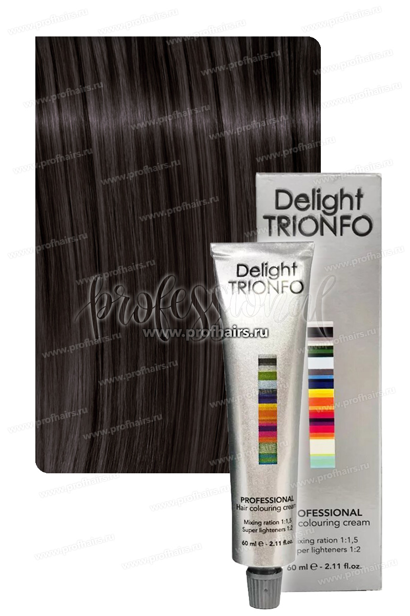 Constant Delight Trionfo Стойкая крем-краска для волос 5-29 Светло-коричневый пепельно-фиолетовый 60 мл.