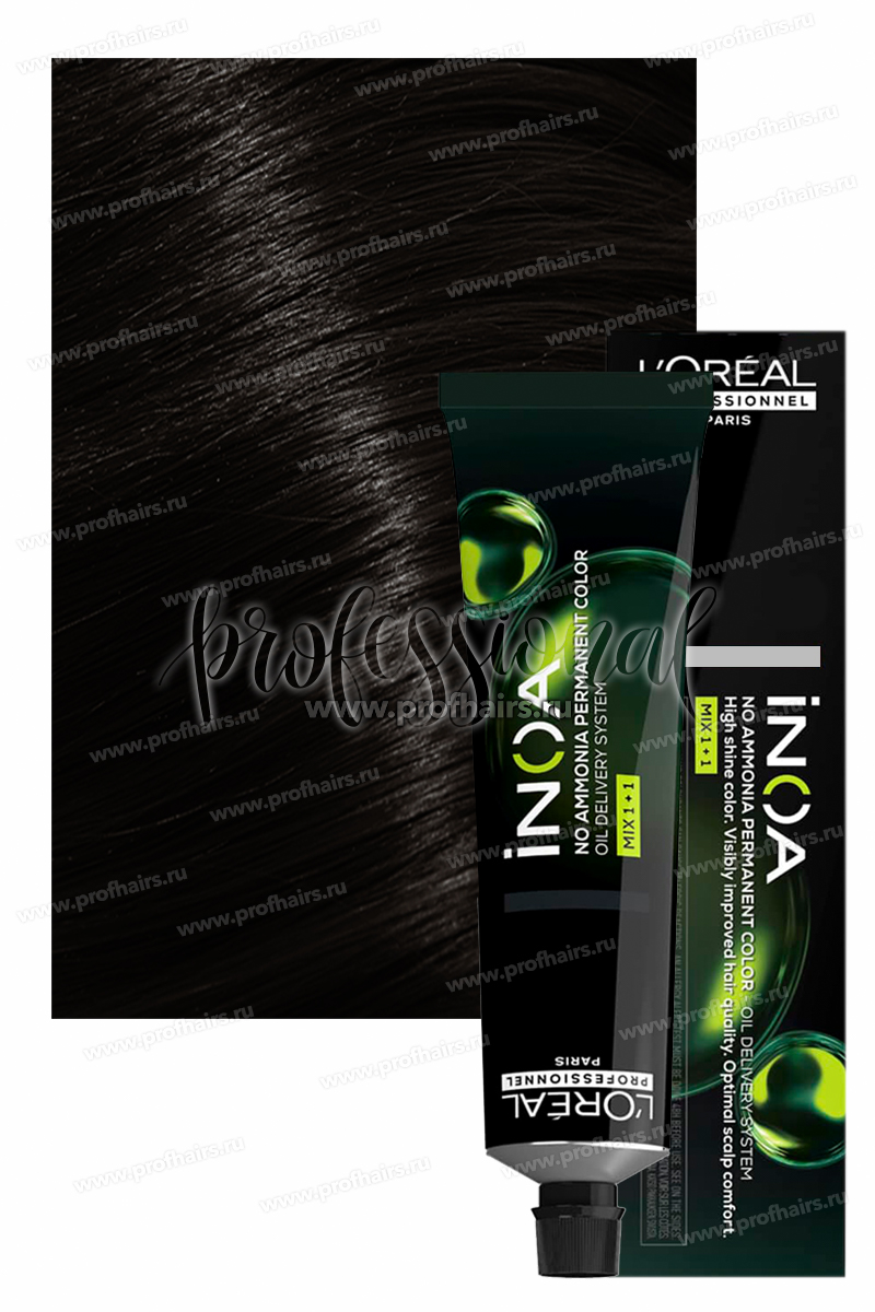L'Oreal Inoa 1 черный глубокий 60 мл.
