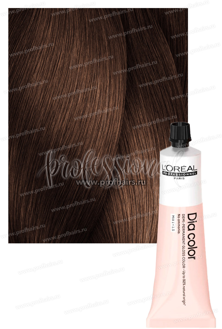 L'Oreal Dia Color Краситель-блеск демиперманентный 6.8 Темный блондин мокка 60 мл.