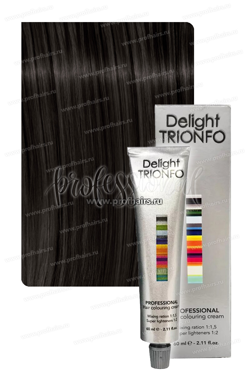 Constant Delight Trionfo Стойкая крем-краска для волос 4-2 Средне-коричневый пепельный 60 мл.