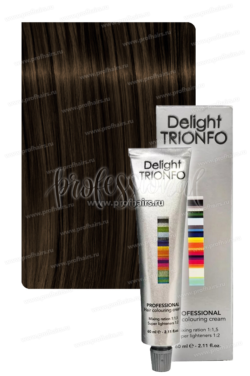 Constant Delight Trionfo Стойкая крем-краска для волос 4-46 Средне-коричневый бежево-шоколадный 60 мл.