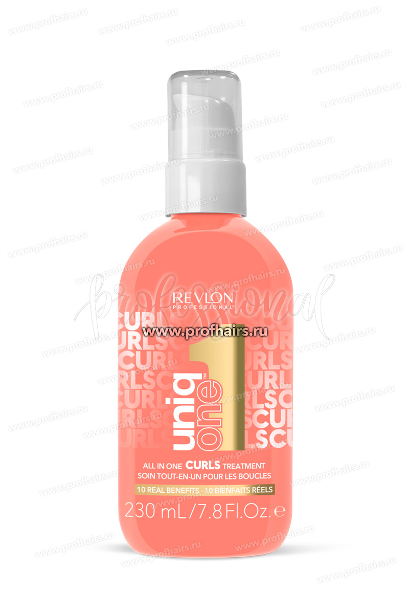 Revlon Professional Uniq One Curls Treatment Cпрей-маска для непослушных и кудрявых волос 230 мл.