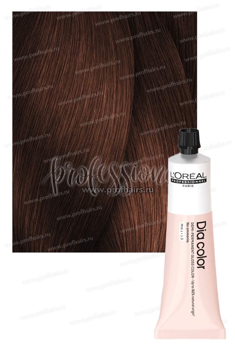 L'Oreal Dia Color Краситель-блеск демиперманентный 5.4 Светлый шатен медный 60 мл.