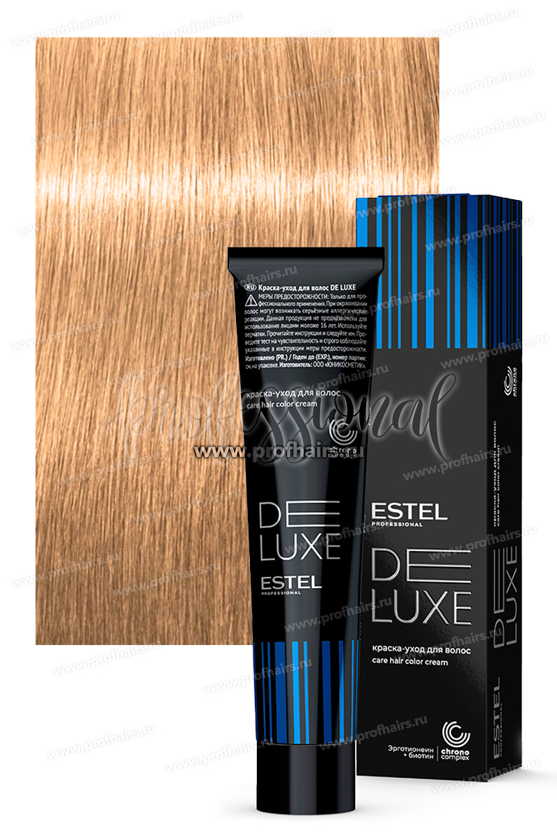 Estel DeLuxe 10/35 Светлый блондин золотисто-красный Краска-уход 60 мл.