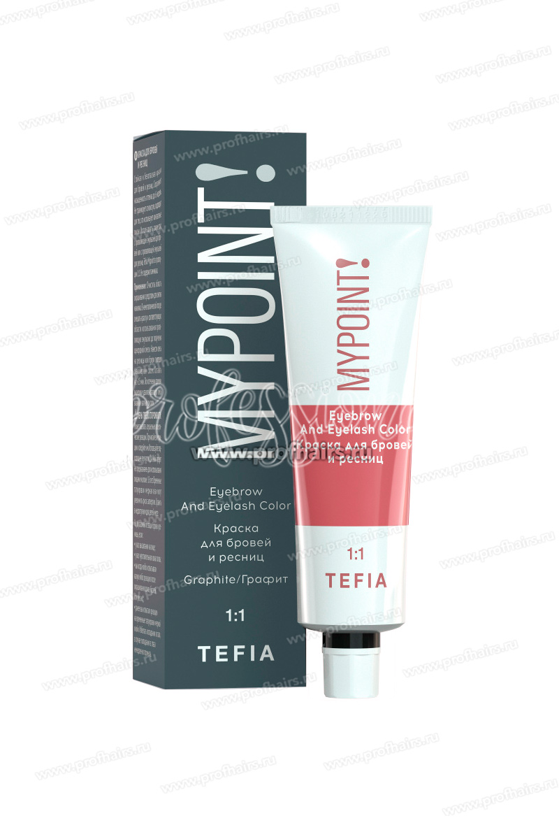 Tefia Mypoint Краска для окрашивания ресниц и бровей, тон графит, 25 мл.