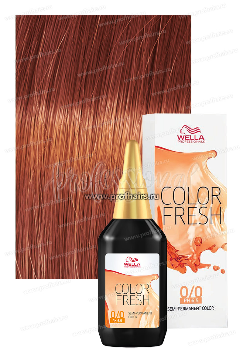 Wella Color Fresh оттеночная краска 7/44 Блонд красный интенсивный 75 мл.