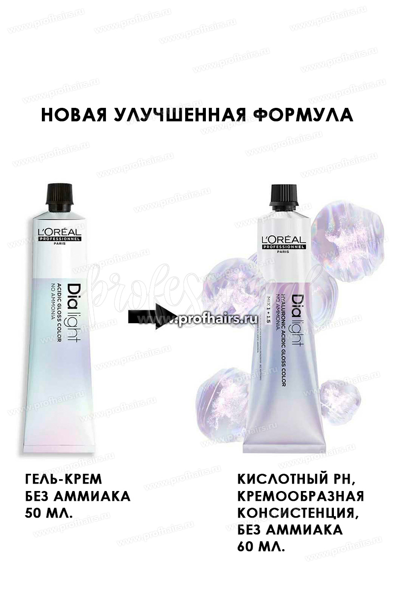 L'Oreal Dia Light Краска для волос 7.18 Блондин пепельный мокка 60 мл.