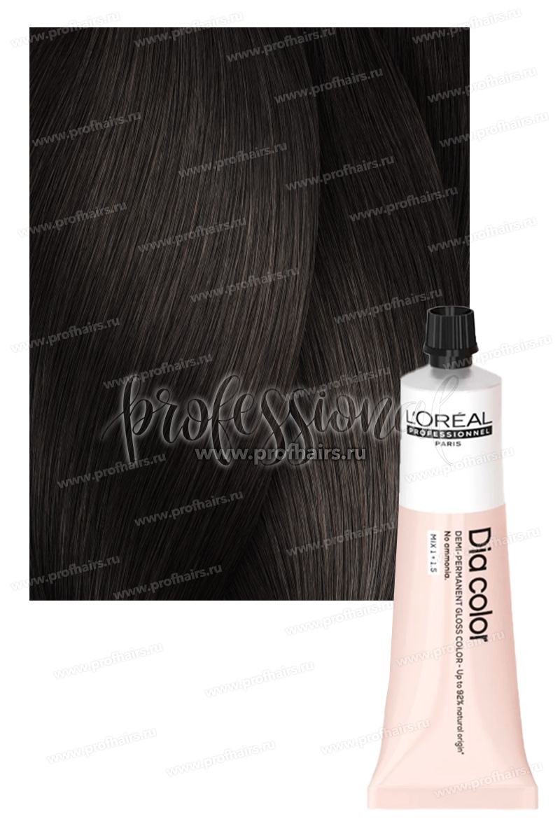 L'Oreal Dia Color Краситель-блеск демиперманентный 5.18 Светлый шатен пепельный мокка 60 мл.