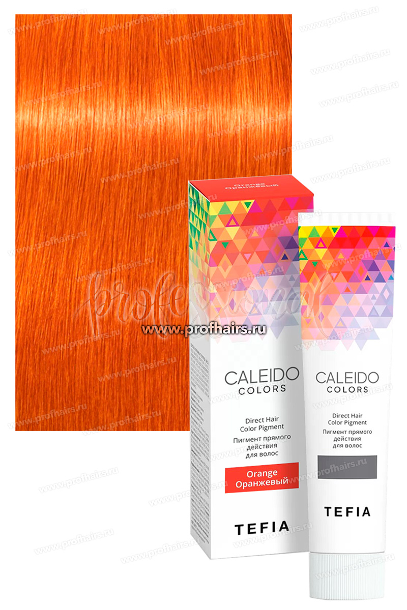 Tefia CALEIDO Colors Пигмент прямого действия для волос Оранжевый 100 мл.