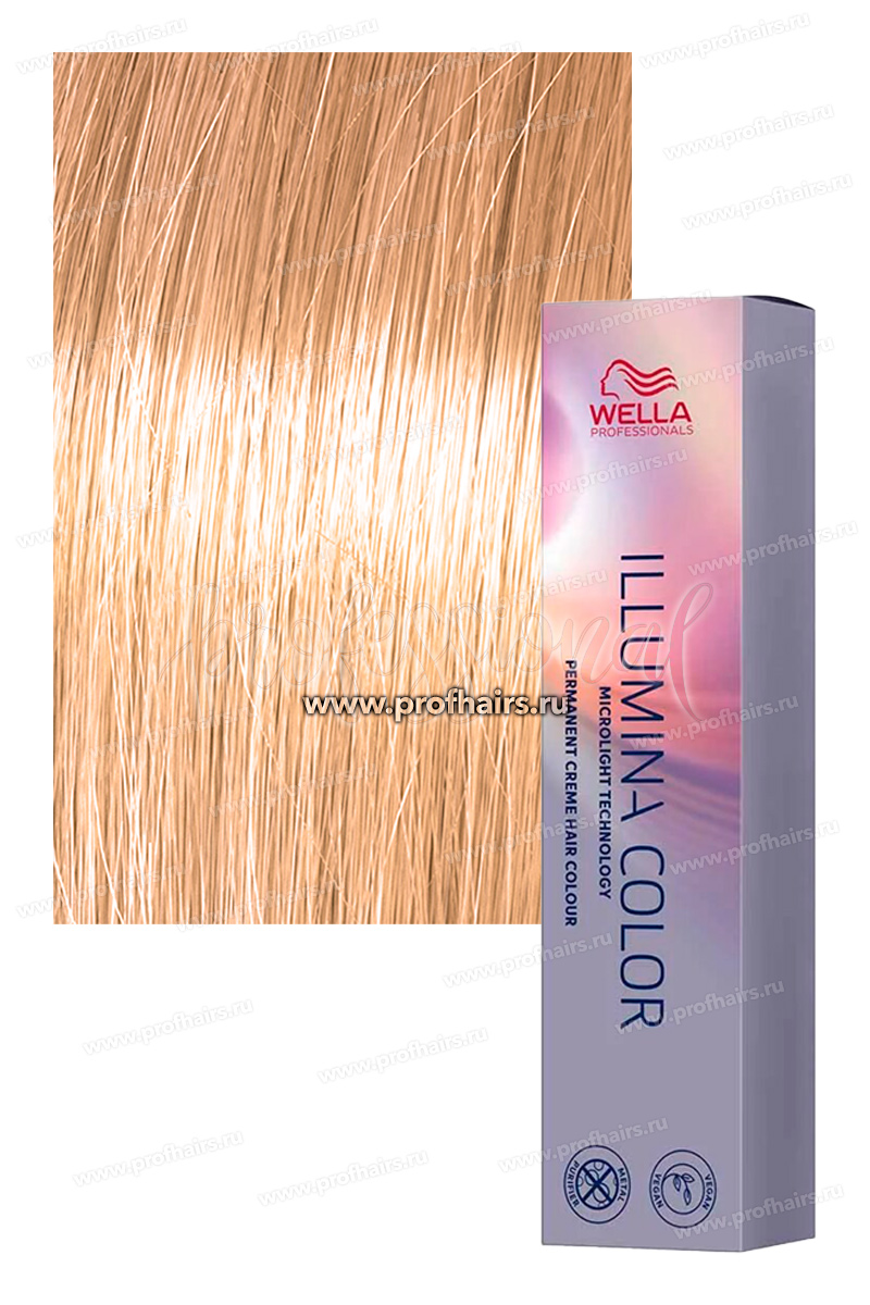Wella Illumina Color 10/34 Яркий блонд золотисто-красный Стойкая краска для волос 60 мл.