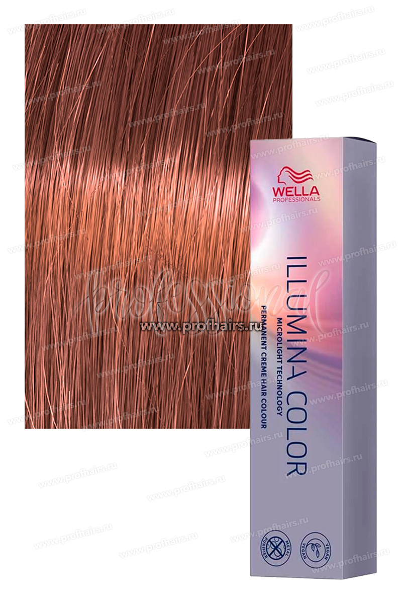 Wella Illumina Color 7/53 Блонд махагоново-золотистый Стойкая краска для волос 60 мл.