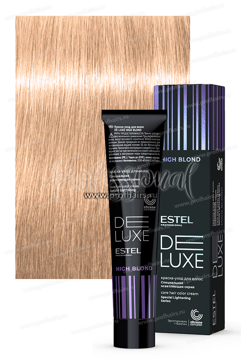 Estel De Luxe High Blond 136 Золотисто-фиолетовый блондин ультра 60 мл.