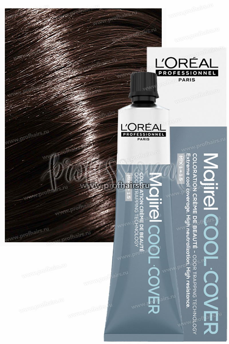 Loreal Majirel Cool Cover СС 4 Шатен Краска для волос 60 мл.