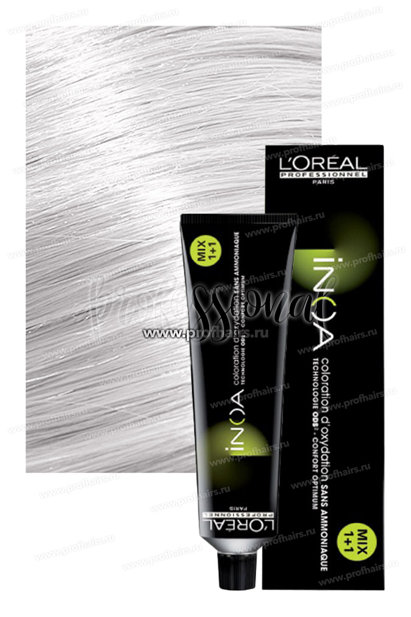 Купить LOreal INOA - Краска для седых волос ИНОА (Темный блондин интенсивно пепельный)