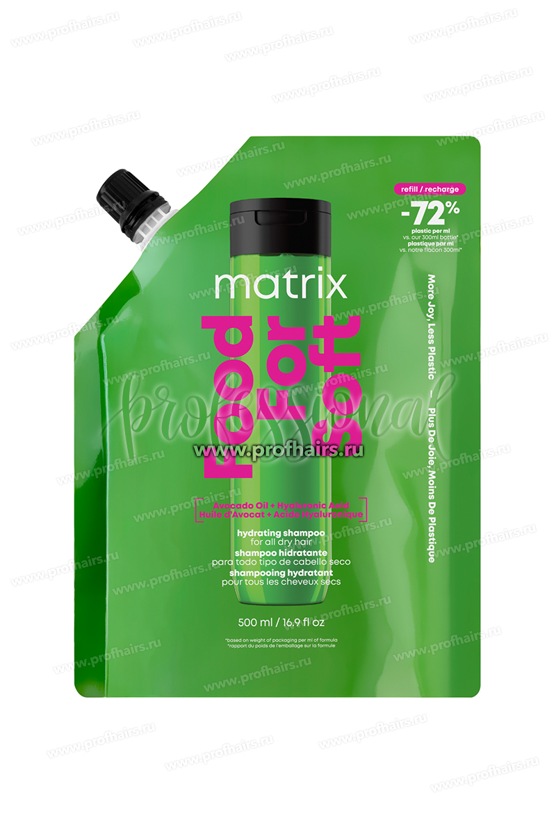 Matrix Total Results Food For Soft Refill Шампунь увлажняющий для всех типов сухих волос 500 мл.