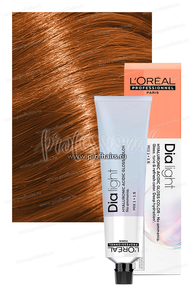 L'Oreal Dia Light Краска для волос 7.40 Блондин интенсивный медный 60 мл.