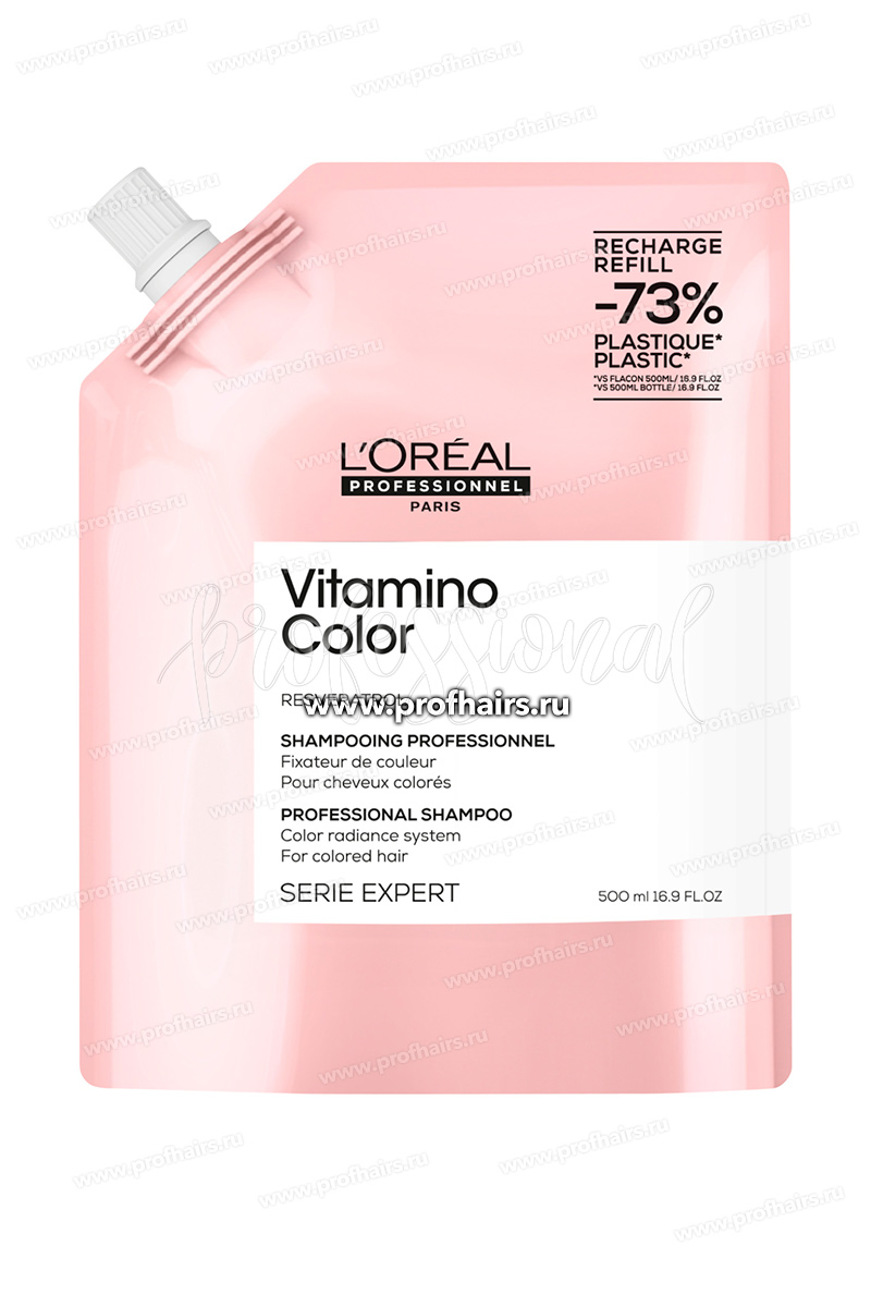 L'Oreal Vitamino Color Refill Шампунь для защиты цвета окрашенных волос 500 мл.