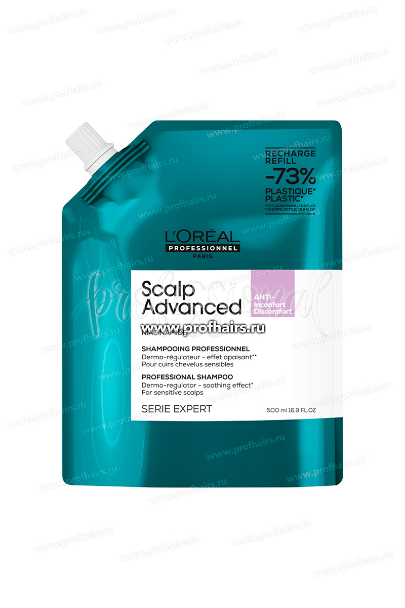 L'Oreal Expert Scalp Advanced Refill Шампунь регулирующий баланс чувствительной кожи головы 500 мл.