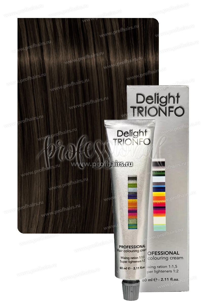 Constant Delight Trionfo Стойкая крем-краска для волос 4-6 Средне-коричневый шоколадный 60 мл.