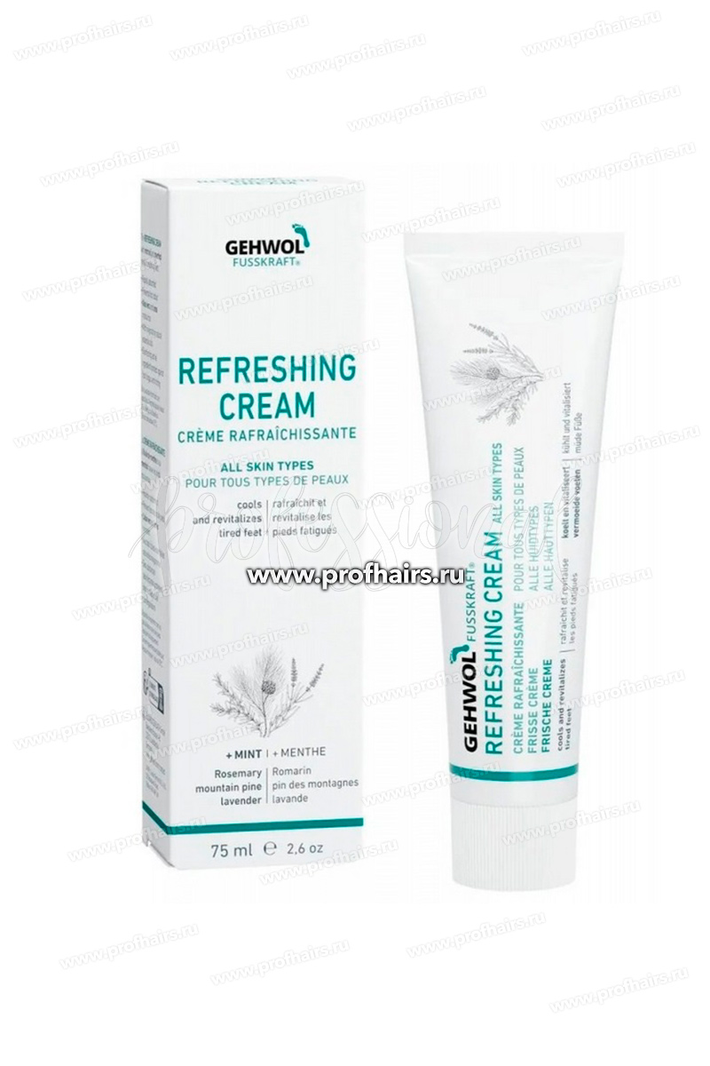 Gehwol Fusskraft Refreshing Cream Мятный освежающий крем для ног 75 мл.